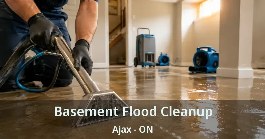 Basement Flood Cleanup Ajax - ON