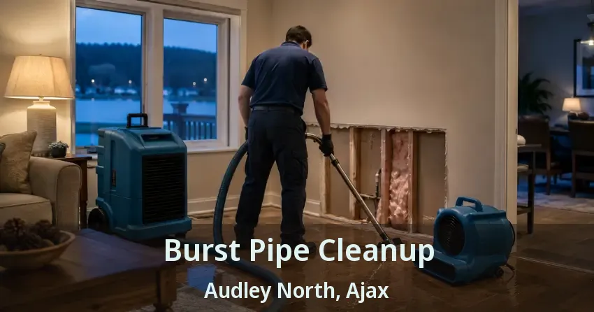 Burst Pipe Cleanup Audley North, Ajax - ON