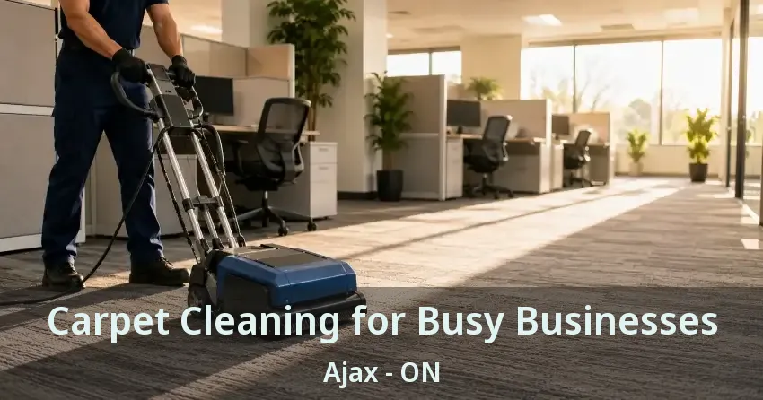 Carpet Cleaning for Busy Businesses Ajax - ON