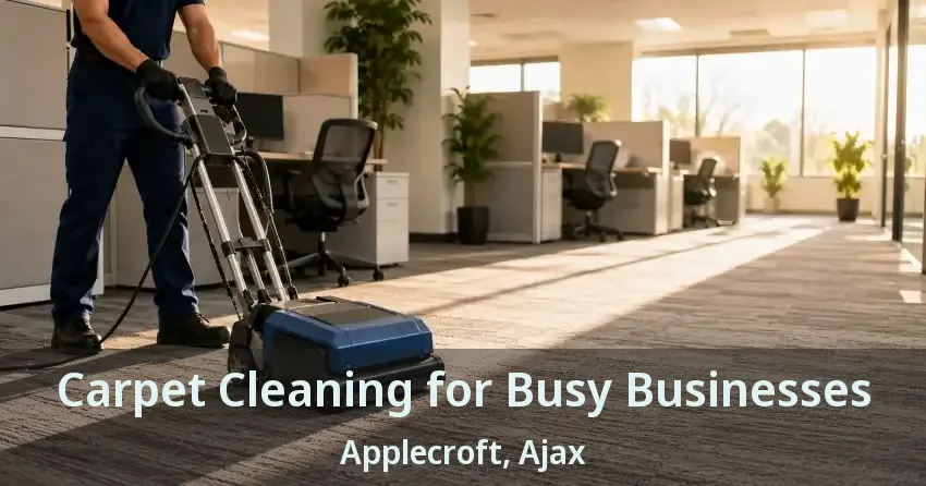 Carpet Cleaning for Busy Businesses Applecroft, Ajax - ON