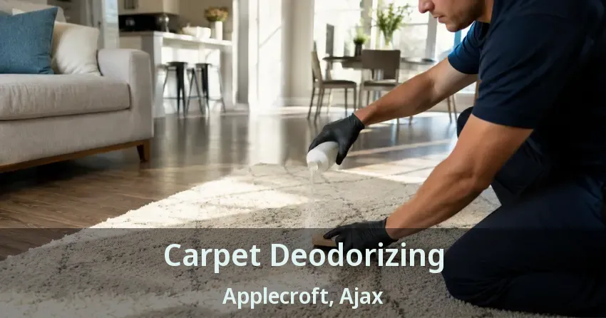 Carpet Deodorizing Applecroft, Ajax - ON