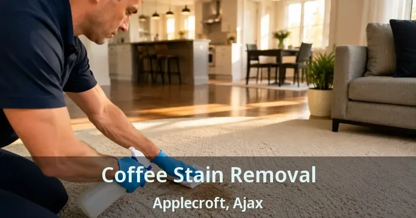 Coffee Stain Removal Applecroft, Ajax - ON