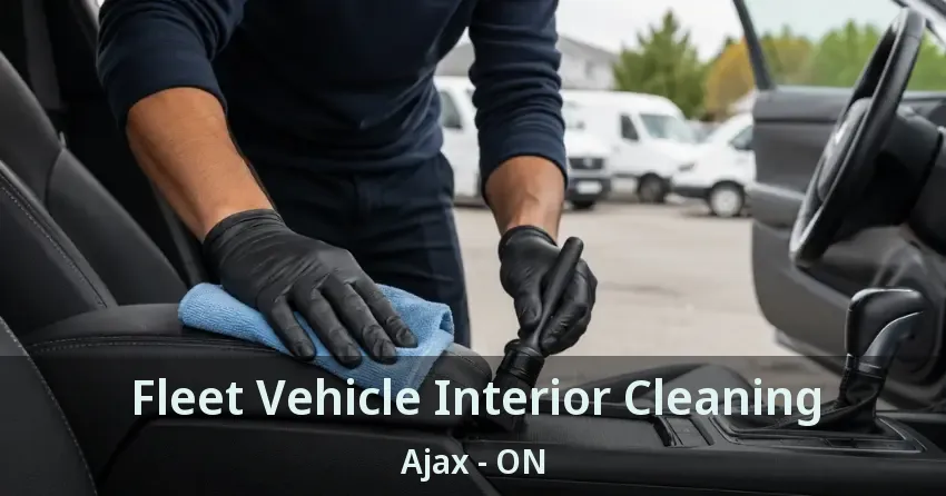 Fleet Vehicle Interior Cleaning Ajax - ON