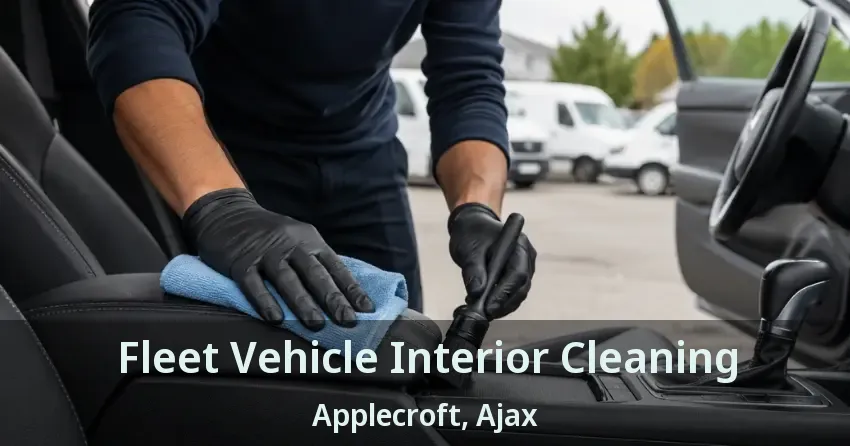 Fleet Vehicle Interior Cleaning Applecroft, Ajax - ON