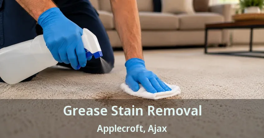 Grease Stain Removal Applecroft, Ajax - ON