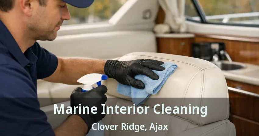 Marine Interior Cleaning Clover Ridge, Ajax - ON