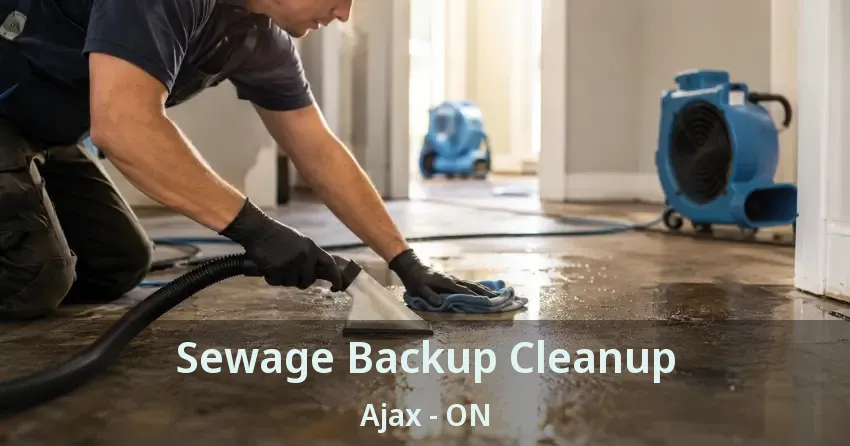 Sewage Backup Cleanup Ajax - ON