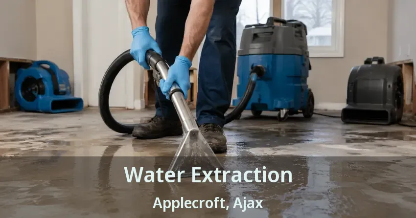 Water Extraction Applecroft, Ajax - ON