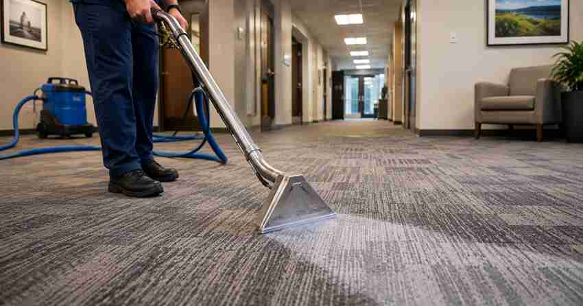 monthly carpet cleaning professional steam cleaning high traffic area in Ajax
