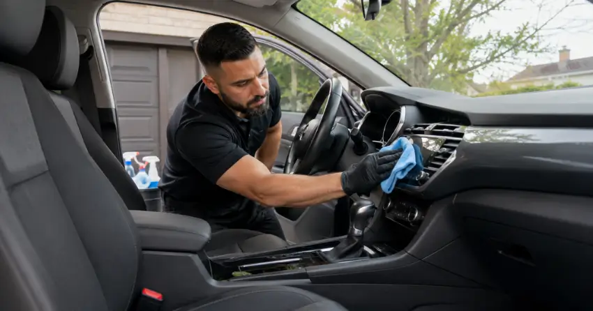 car interior cleaning professional detail all surfaces in Ajax