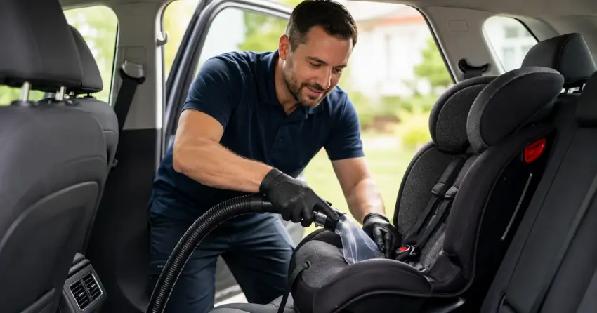car seat cleaning odour removal deep clean child safety in Ajax