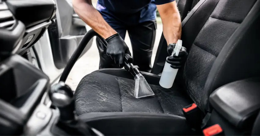pet hair and odour removal during car upholstery cleaning Ajax