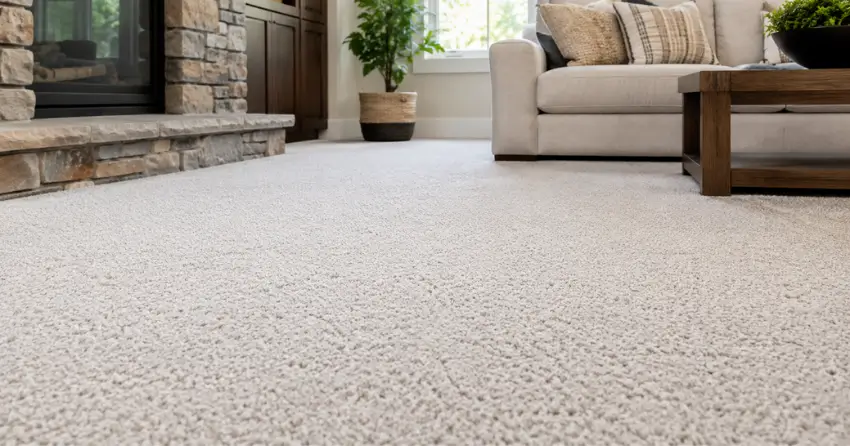 carpet after deep carpet cleaning showing restored texture and colour