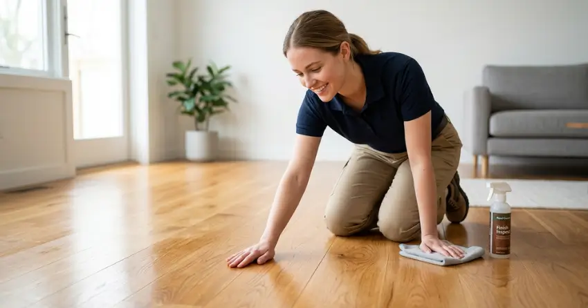 hardwood floor maintenance finish inspection in Ajax