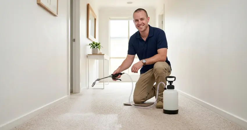 carpet protector application after high-traffic lane maintenance in Clover Ridge, Ajax