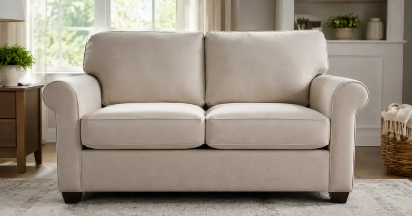 clean loveseat after professional upholstery cleaning Ajax