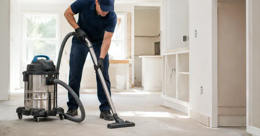 post-construction dust cleaning HEPA vacuum in Ajax