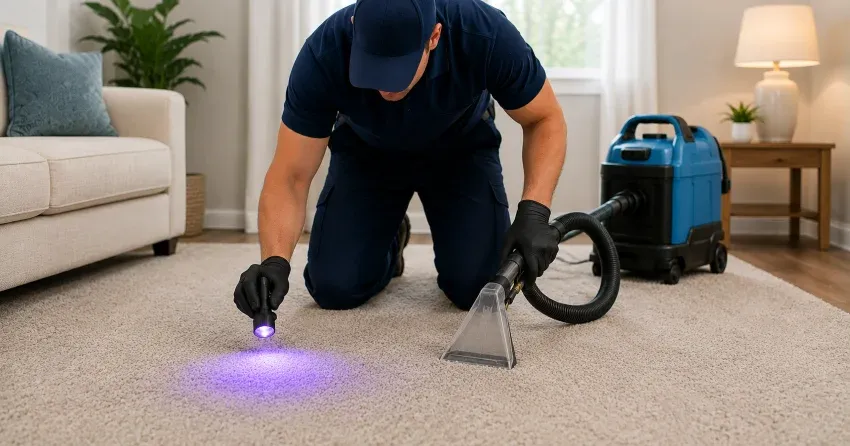pet urine odor removal UV detection and treatment in Ajax