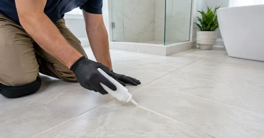 protective sealant application on tile and grout in Audley North, Ajax