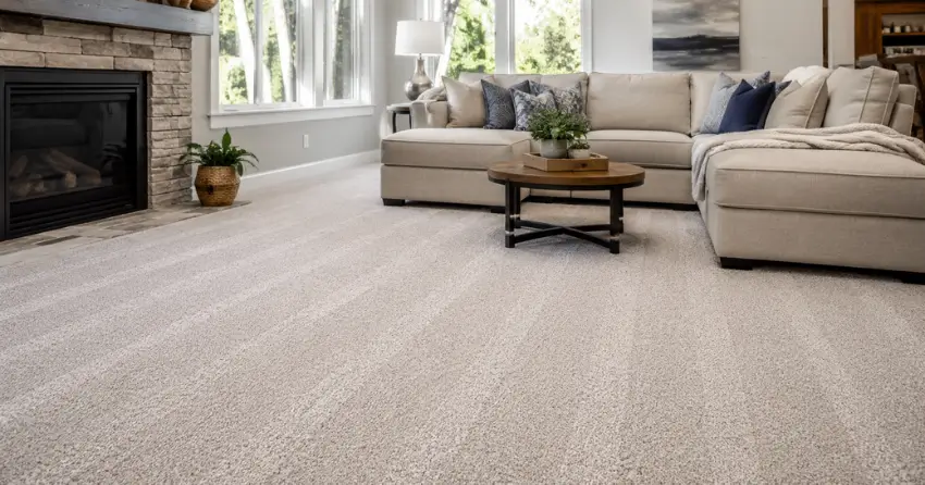 dry carpet results after Steam Carpet Cleaning Ajax service