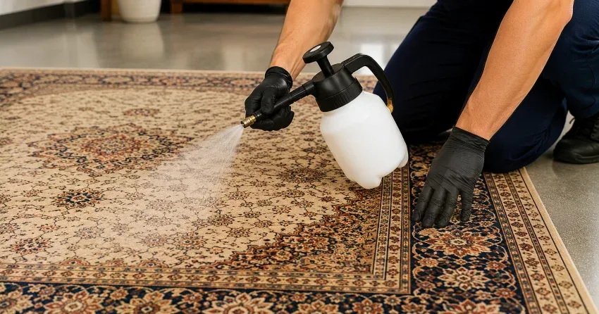 rug protector application equipment and treated rug surface Applecroft, Ajax