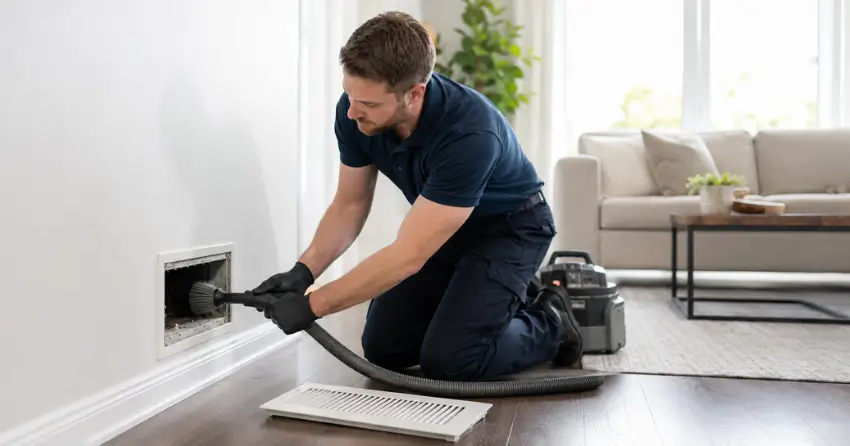 vent and register cleaning during allergy cleaning package in Ajax