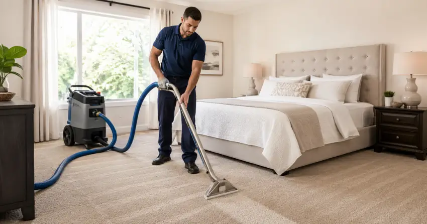 bedroom carpet cleaning package service in Ajax